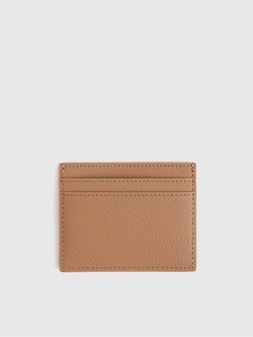 NWT QUINCE Italian Leather Slim Card Case Cappuccino 8496